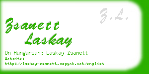 zsanett laskay business card